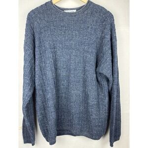 Vintage Grandpa 3D Texture Crew Neck Pullover Sweater XL USA New Era